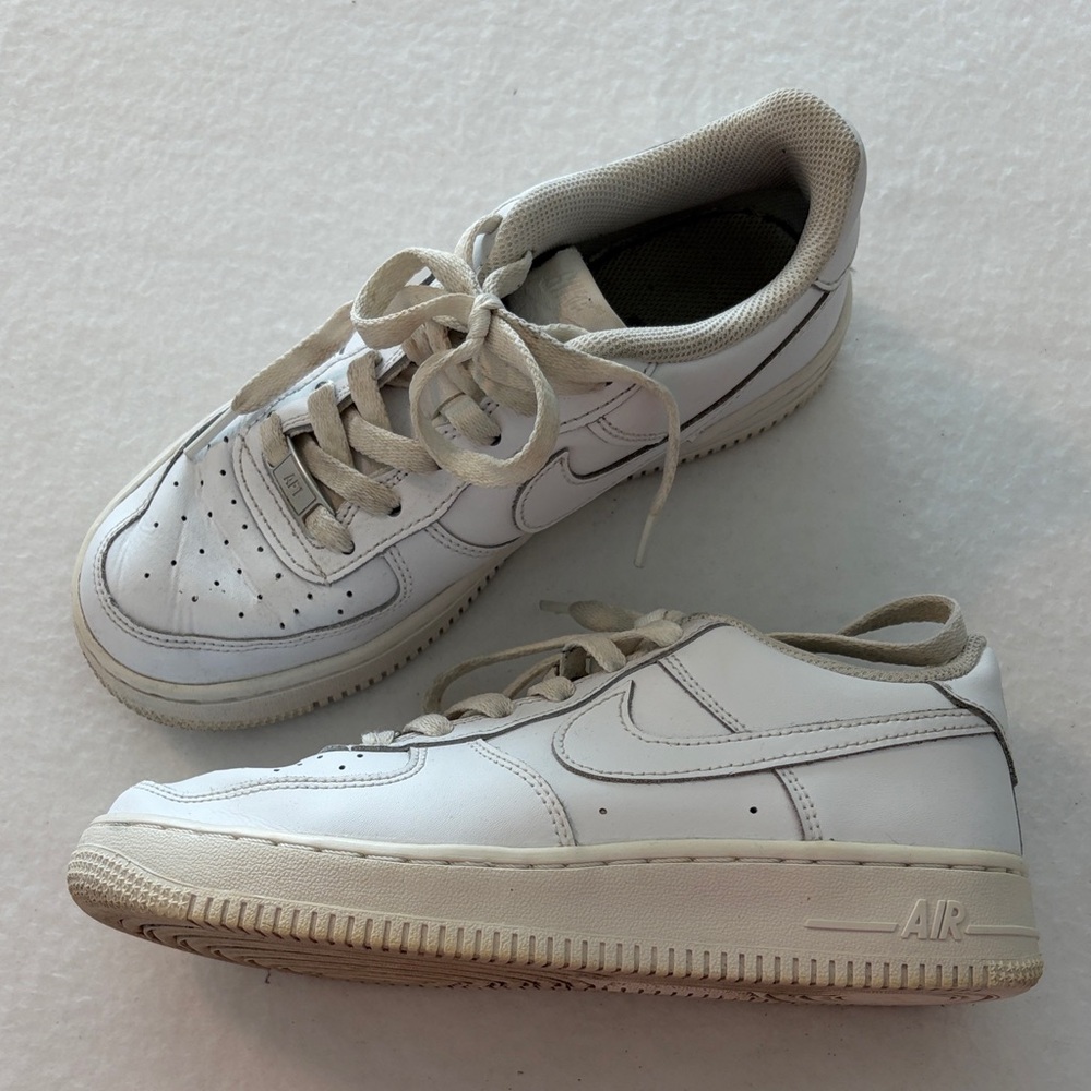 Nike White Sneakers with Gray Accents